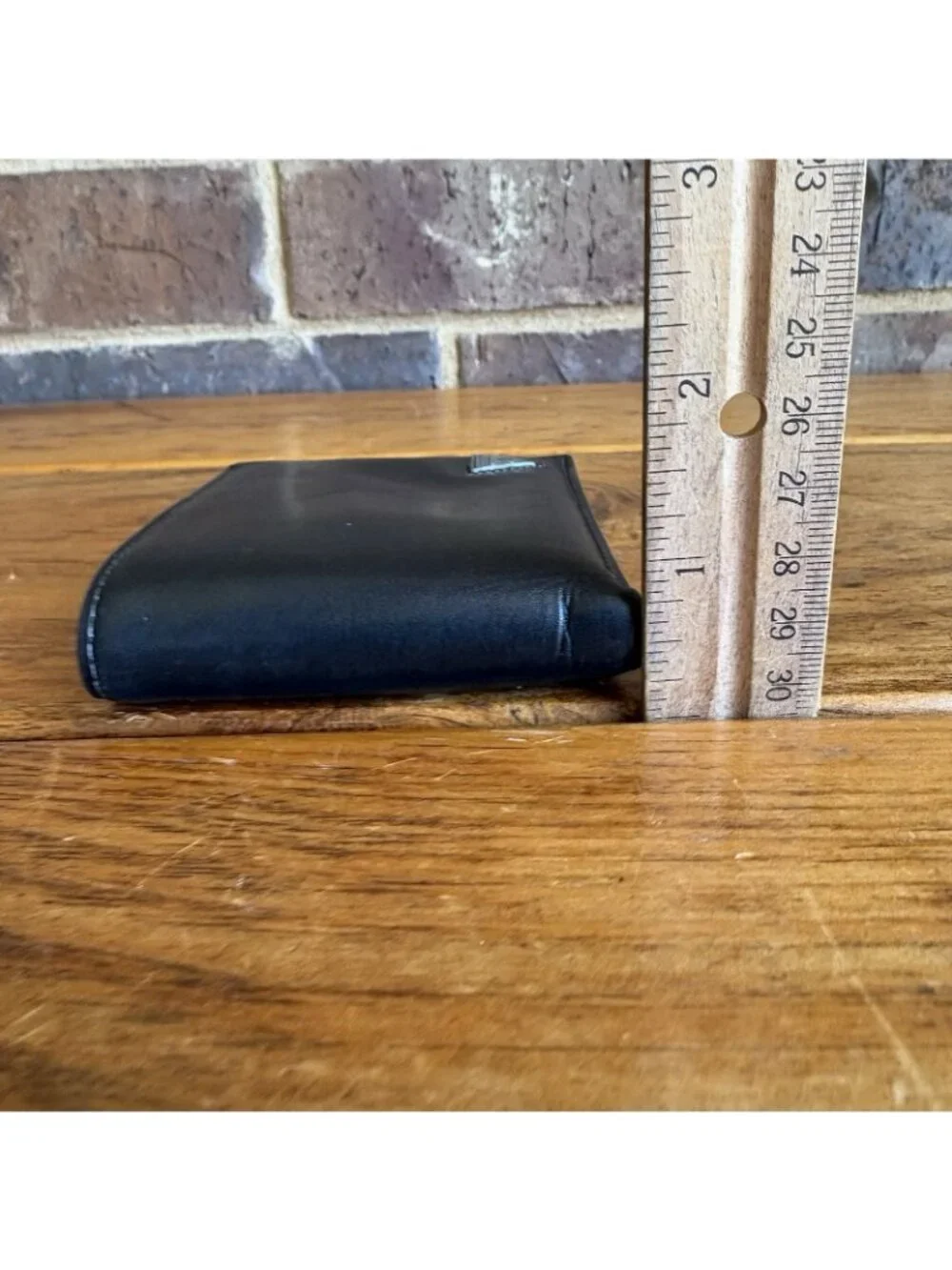 GUESS Genuine Leather Black Wallet Men's Bi-Fold